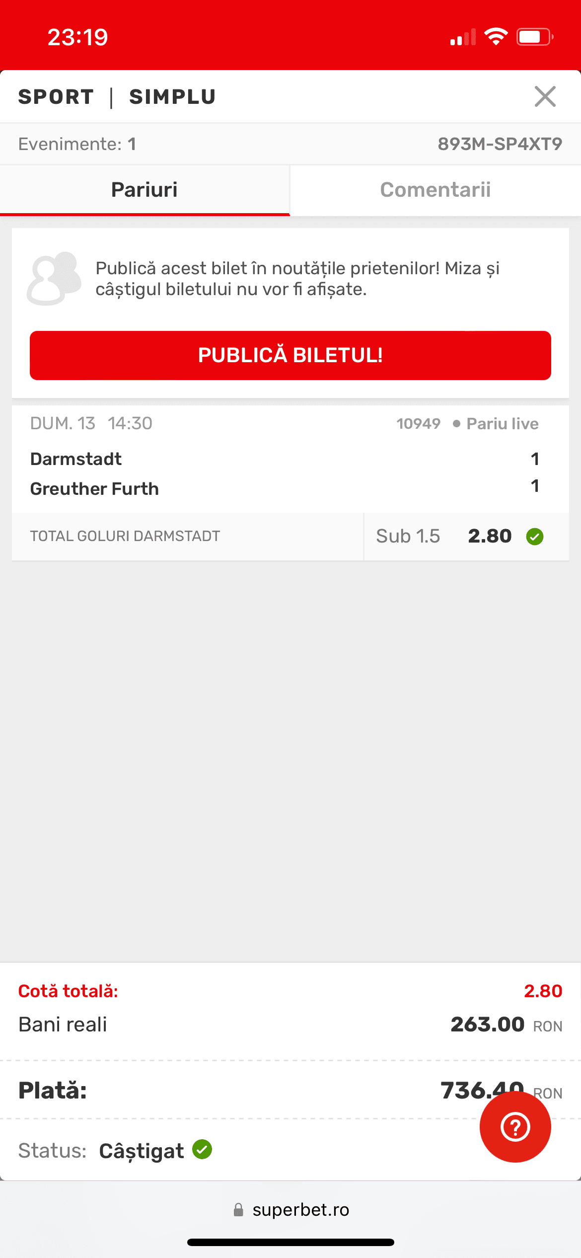 single-castig