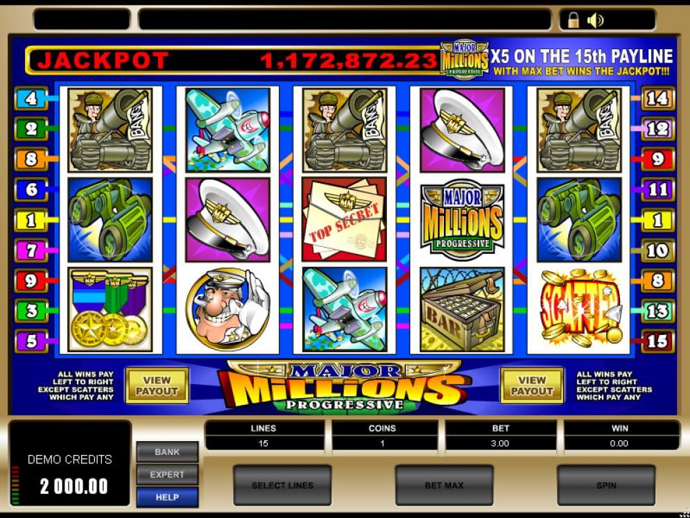 Major Millions 5 Reel