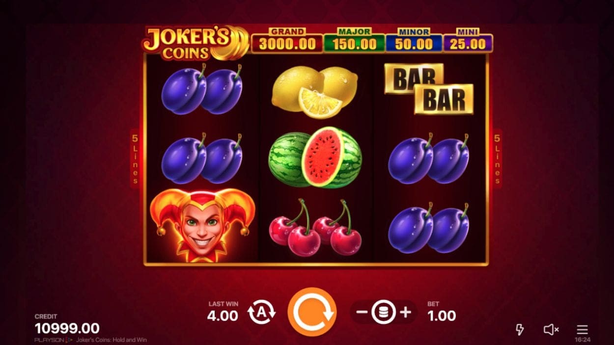 Joker’s Coins: Hold and Win